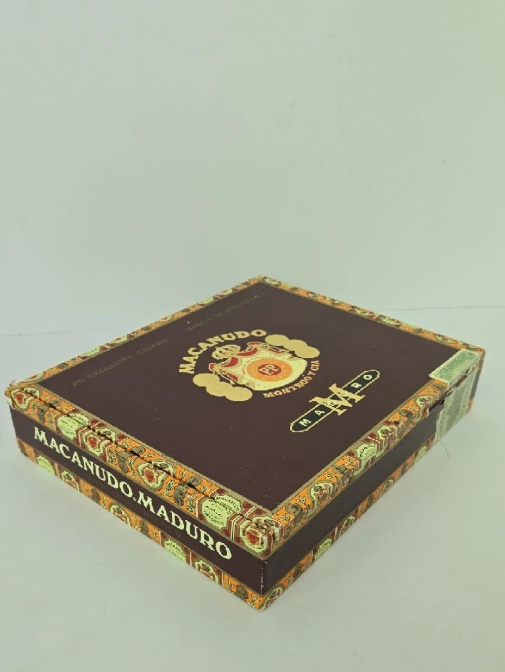 Vintage Macanudo Maduro Empty Wooden Cigar Box Barob De Rothschild